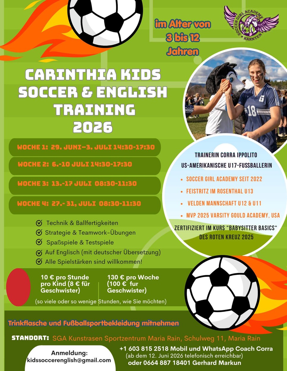 Carinthia Kids Soccer & English Camp 2026